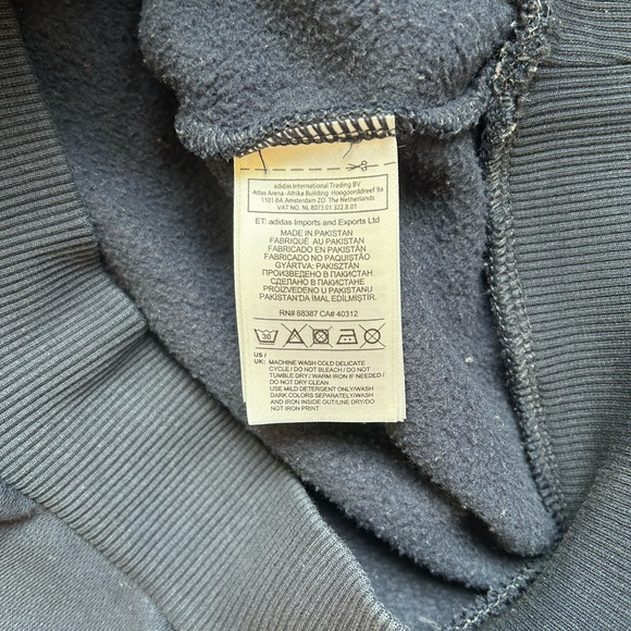 Adidas navy with white logo women’s hoodie ,size S - Picture 5 of 11